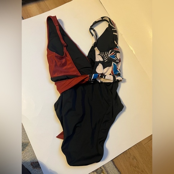 Sanctuary Moody Blooms Tie-Front One-Piece Swimsuit - Picture 10 of 16